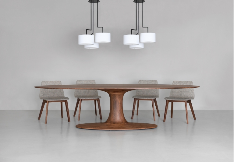 Draaitafel Oval L 300 - 330 cm Eettafel Zeitraum