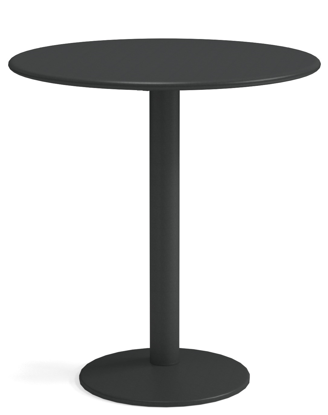 Schwarzer Thor Round Table von Emu, runder Beistelltisch für den Garten oder die Terrasse.
