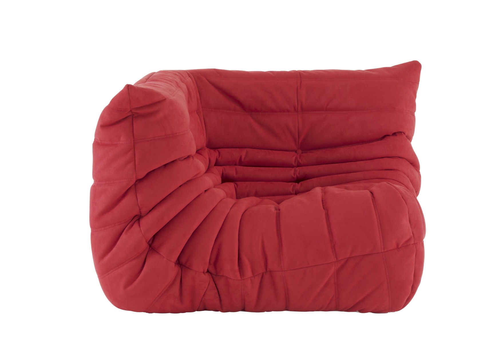 Rotes Togo Eckteil Sofa von ligne roset, modernes Design Polstermöbel für Wohnzimmer und Loungemöbel.