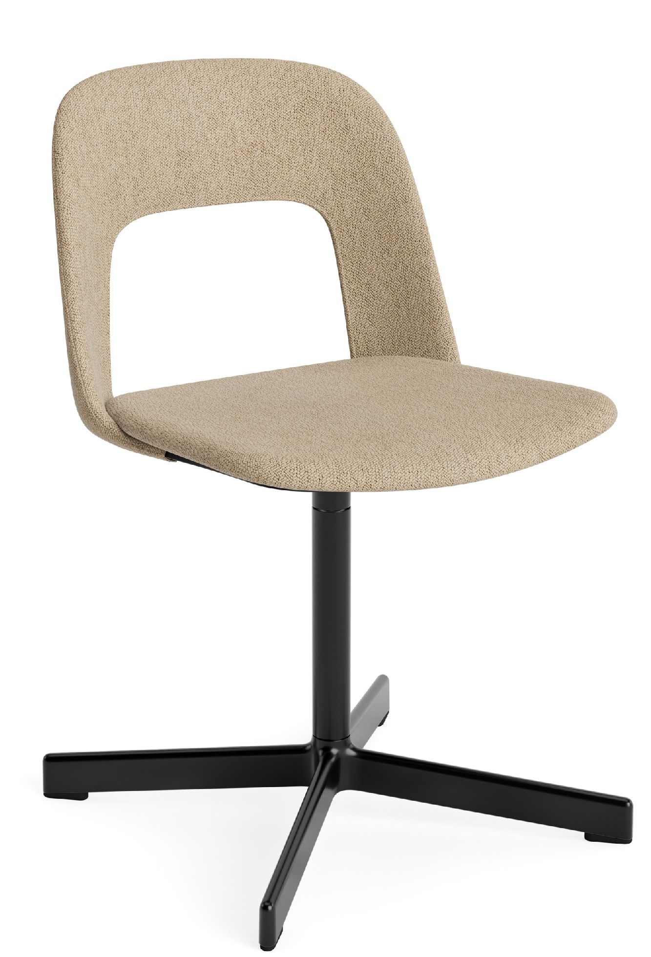 Layout Side Chair 134 stoel met vierpotig draaivoet van Hay