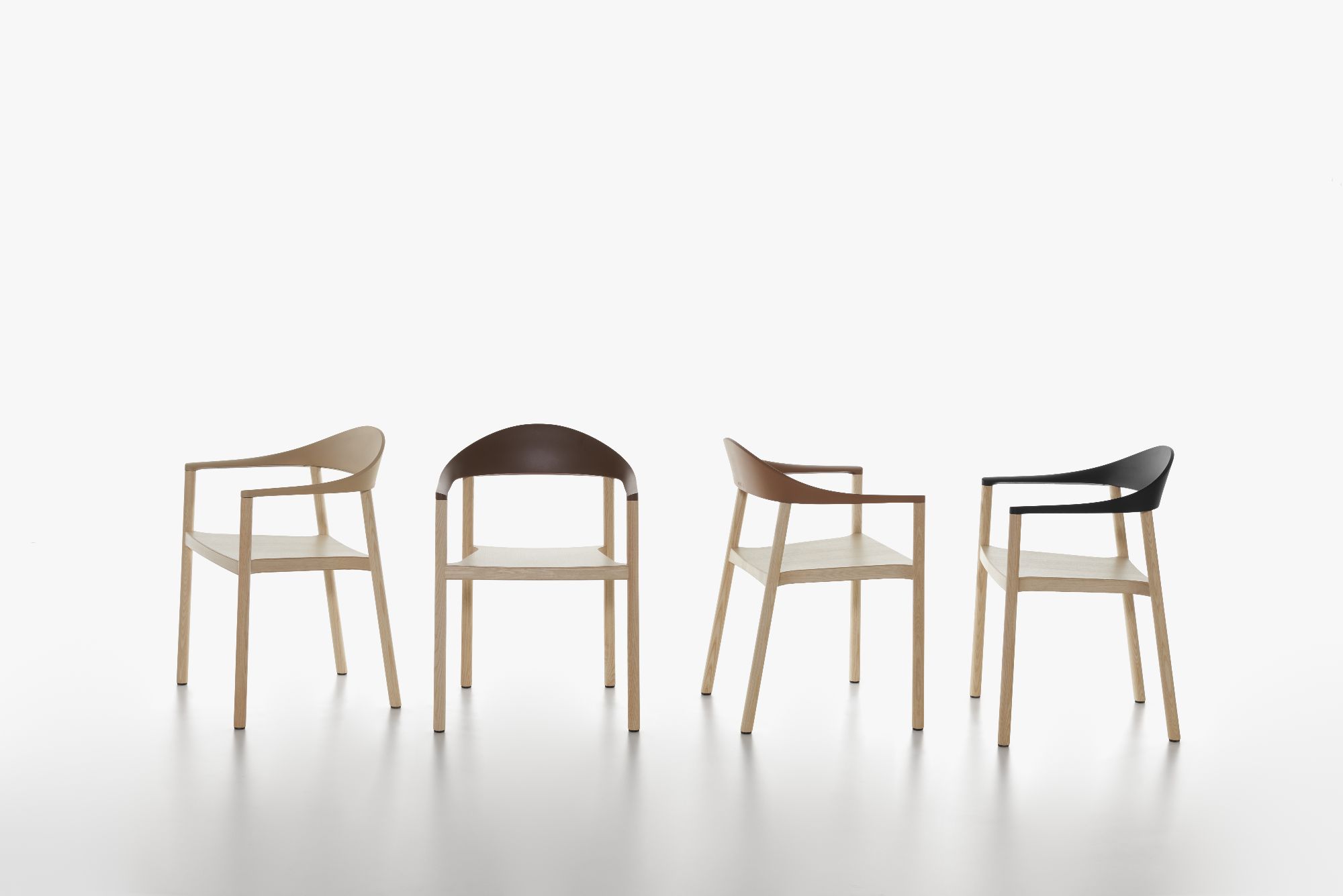 Monza fauteuil met armleuningen Plank