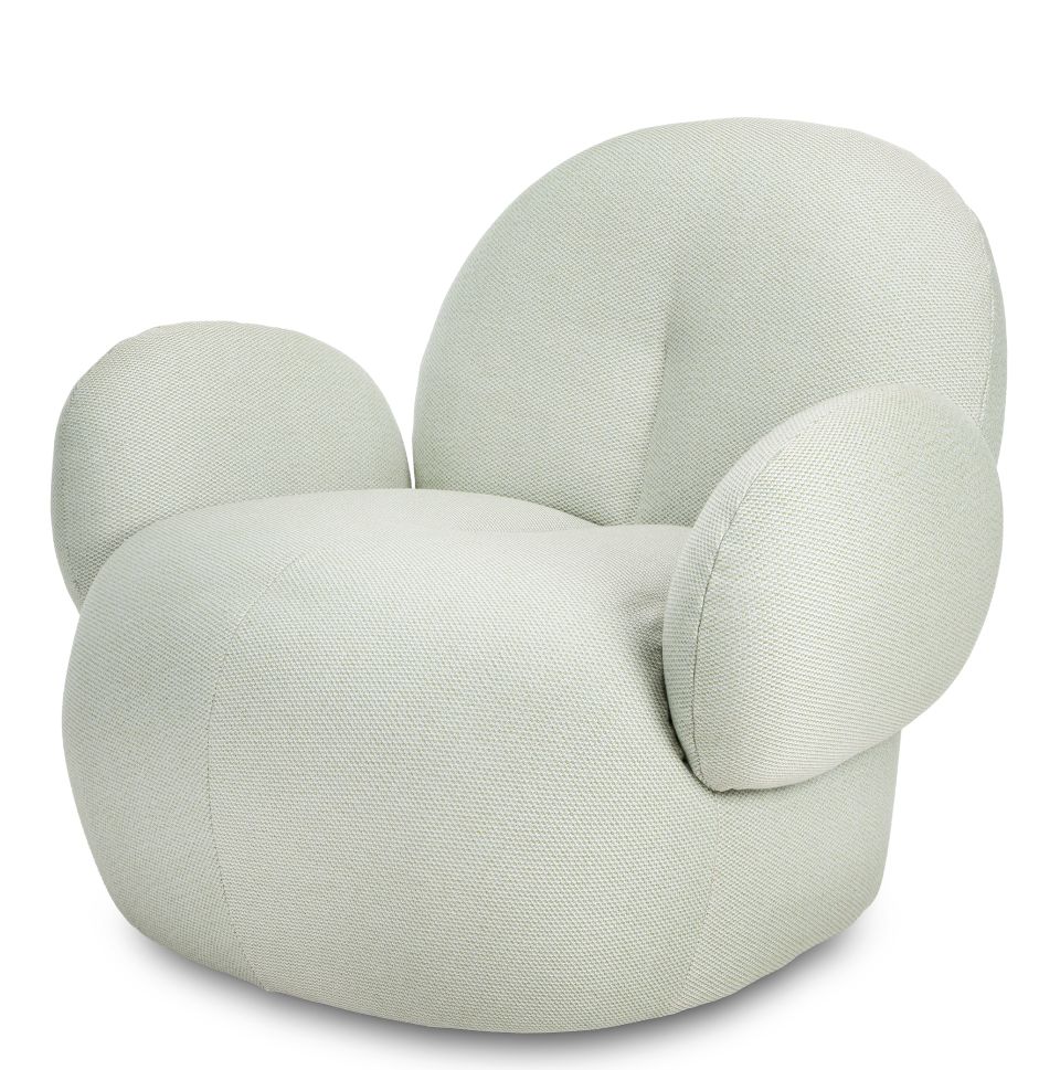 Nana Sessel von Freifrau Manufaktur, Outdoor Love Seat in hellgrün, moderner Lounge Sessel.
