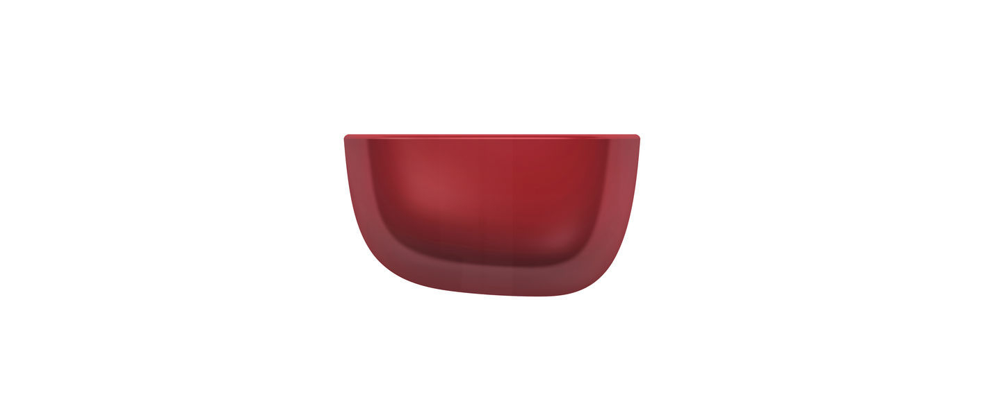 Rotes Vitra Corniches Wandboard Small zur Wandmontage, Ablage für kleine Gegenstände.