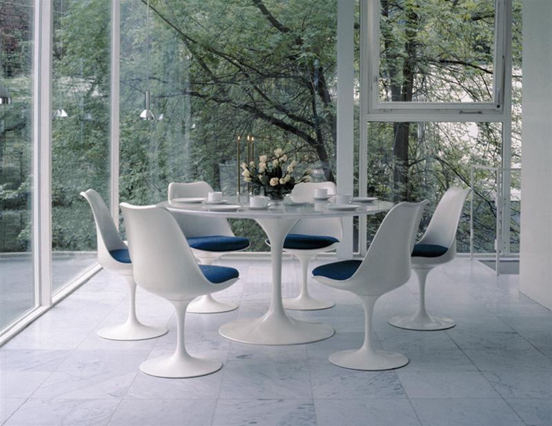 Tulip Chair stoel, niet draaibaar, Knoll International, TENTOONSTELLINGSSTUK