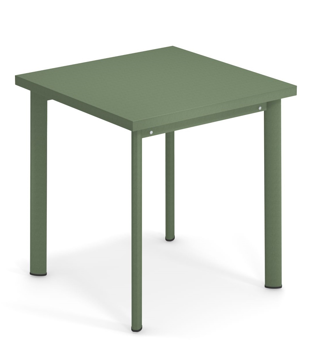 Quadratischer, olivgrüner Star Tisch Outdoor von Emu, ideal für Garten, Terrasse und Balkon.