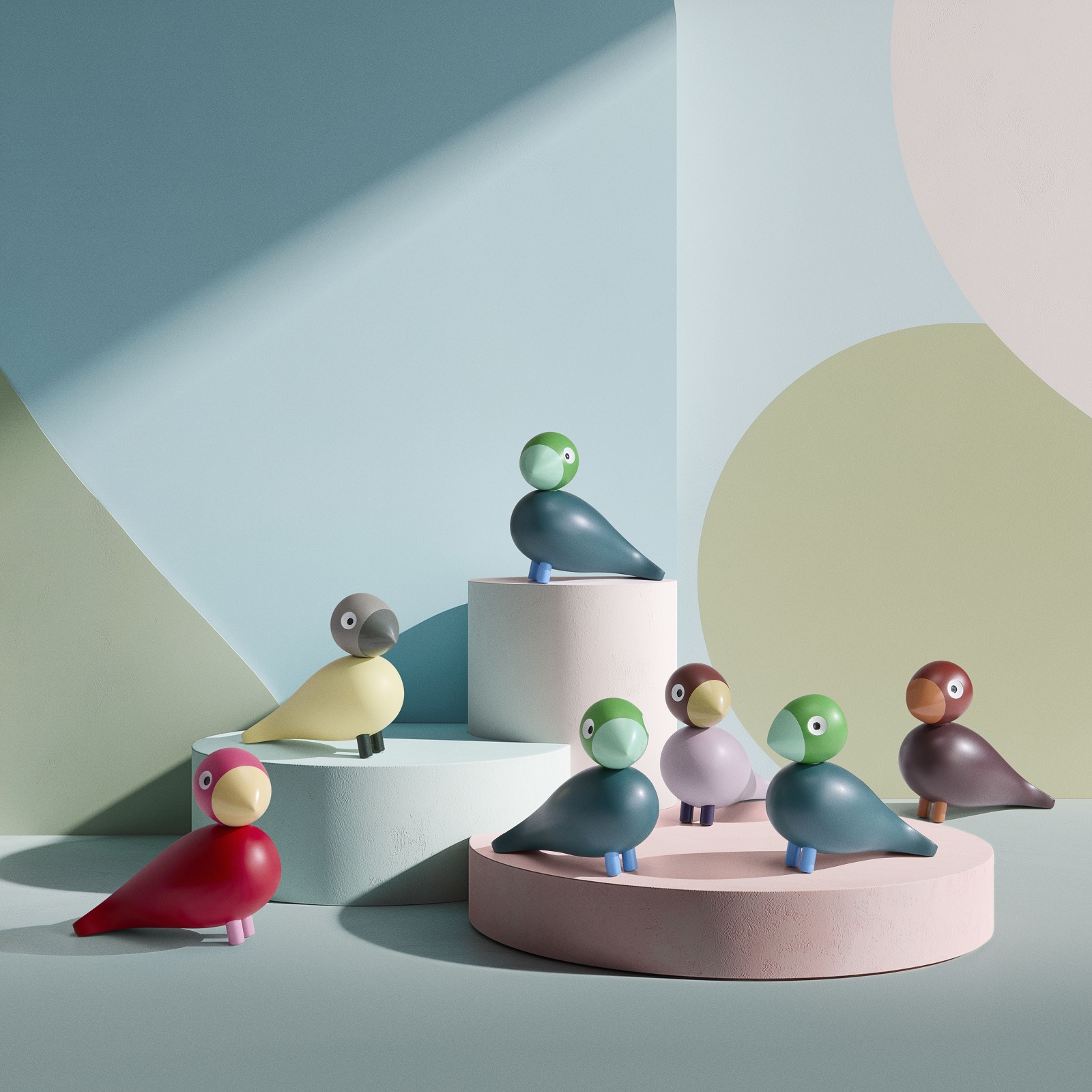 Birk Year Bird 2026 H12,5 cm donkergroen LIMITED EDITION Kay Bojesen