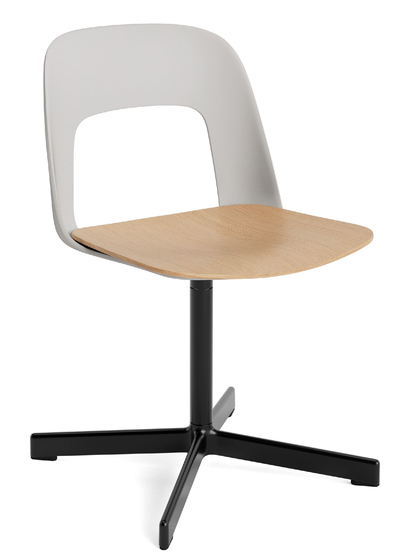 Layout Side Chair 132 stoel met vierpotig draaivoet Hay