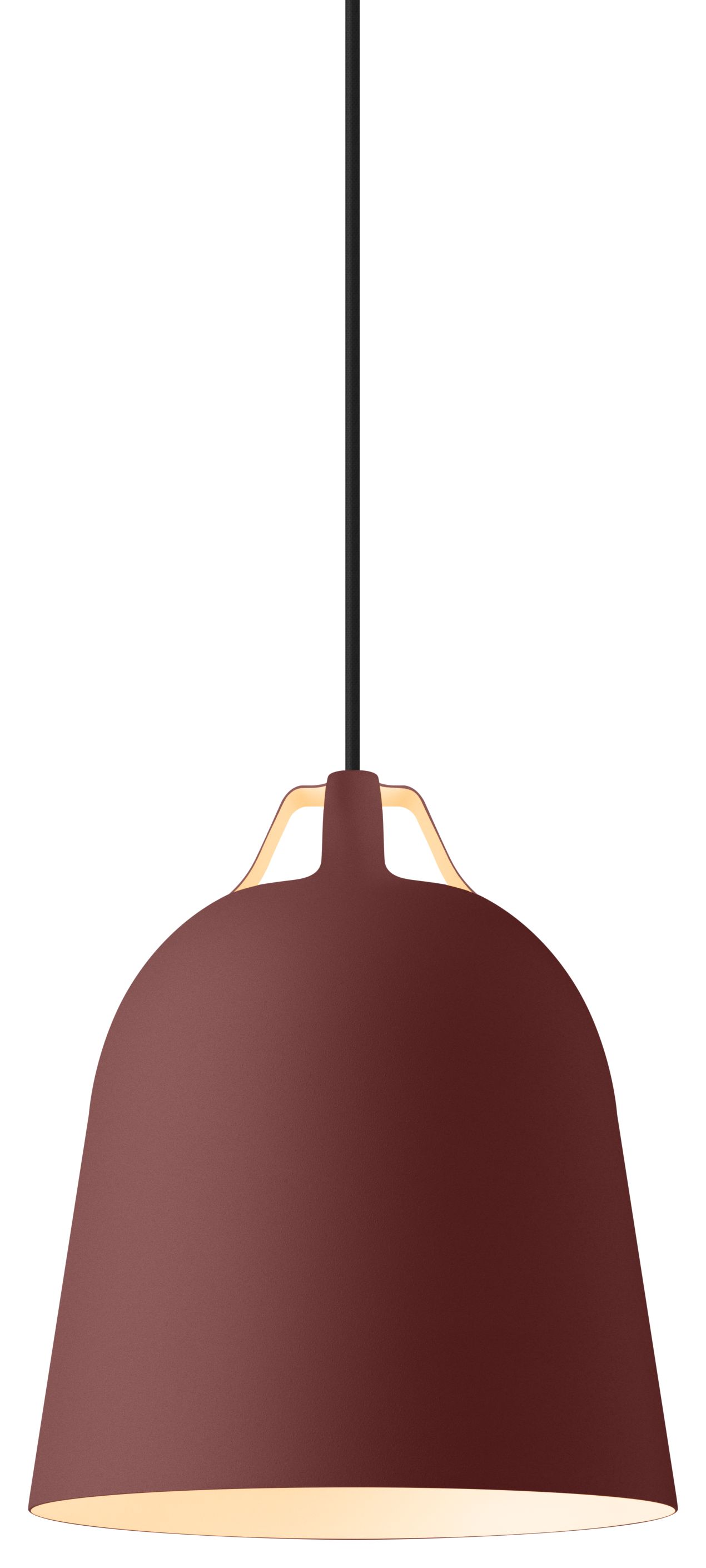 Burgunderrote Clover Pendelleuchte von Eva Solo, Durchmesser 21 cm, moderne Hängelampe für Wohnräume.