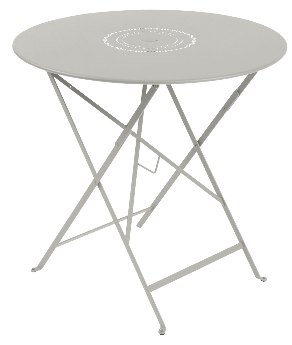 Floréal Tisch Outdoor von Fermob, runder Gartentisch aus Metall, klappbar und wetterfest für Balkon und Terrasse.