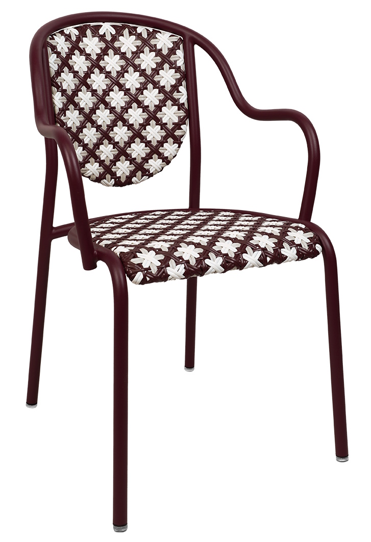 Parisienne 21 Bridge fauteuil met armleuningen voor buiten van Fermob