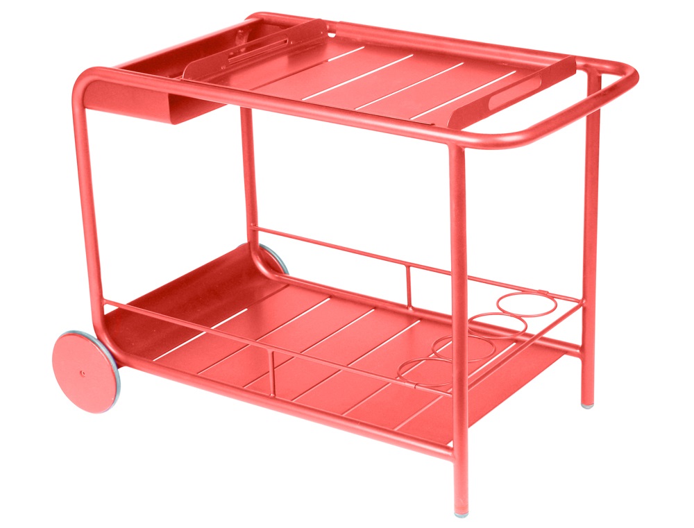 Luxembourg Servierwagen von Fermob in Kaktus, ideal für den Garten oder die Terrasse.