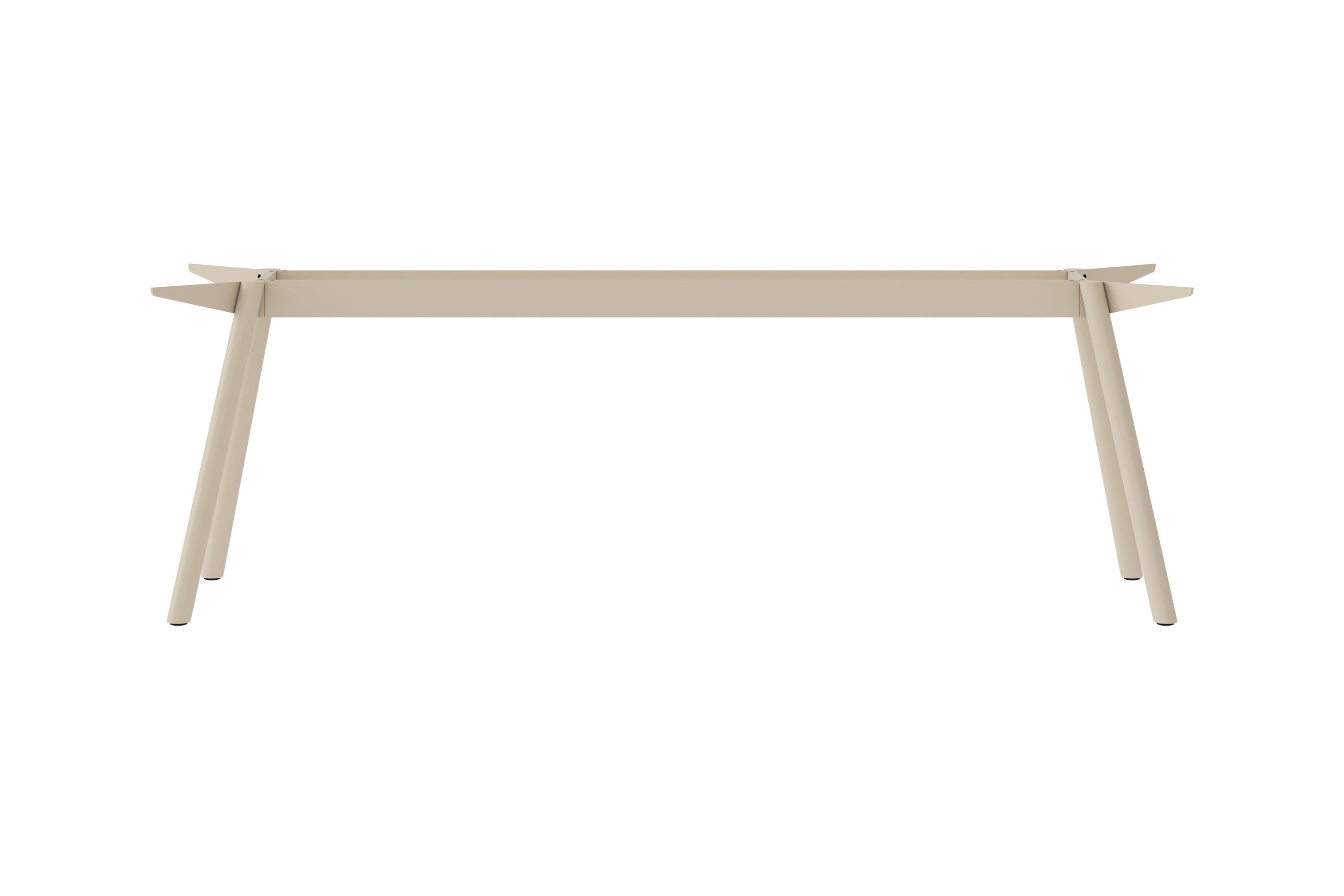 New Tendency Masa Tischgestell aus Stahl, minimalistisches Design in Beige, geeignet für Esstische und Schreibtische.