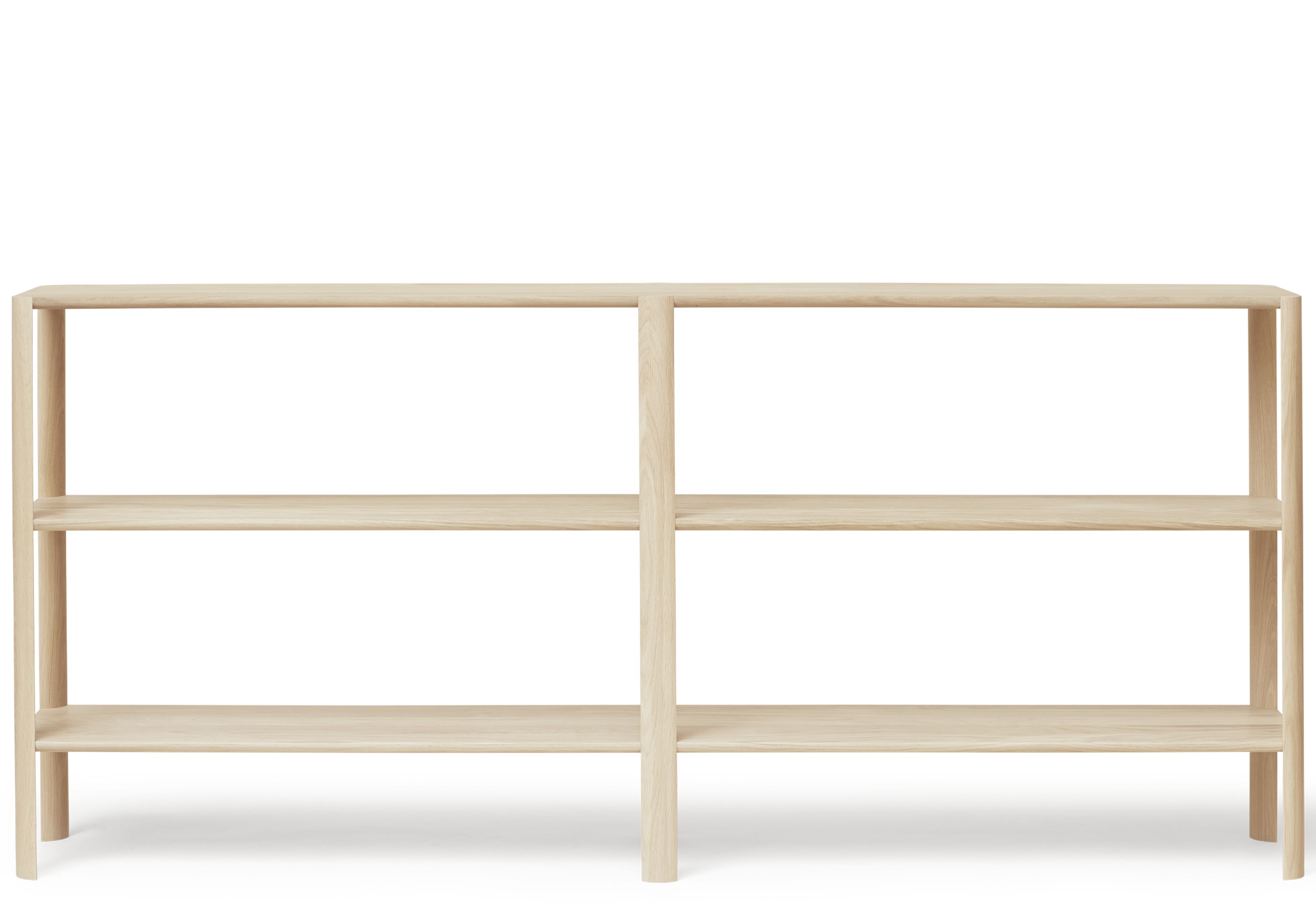 Leaf Regal 2x3 von Form & Refine aus Eiche, weiß geölt, modernes Design.