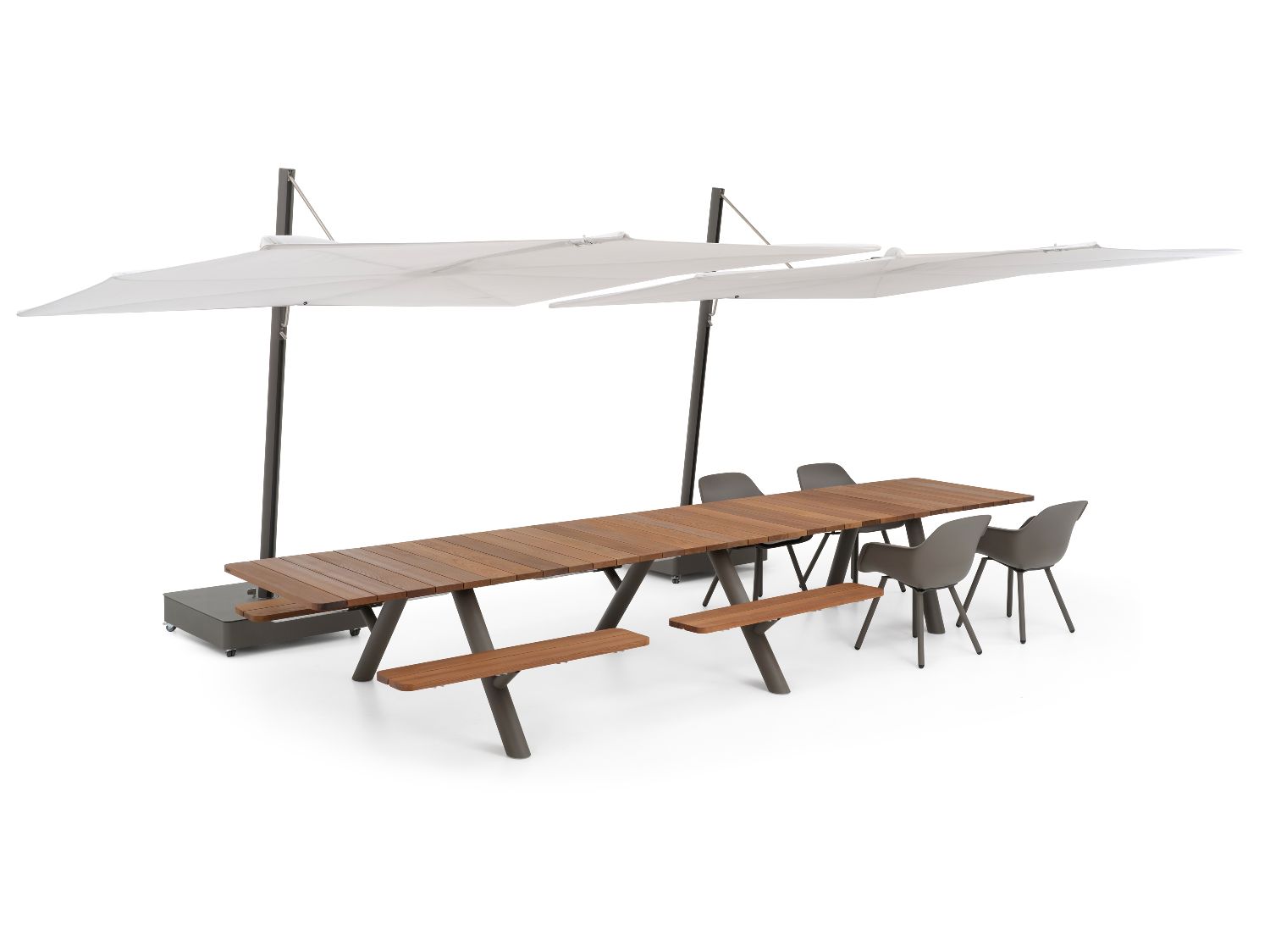 Panigiri Combo: combinatie van tafel en bank voor buiten, Extremis