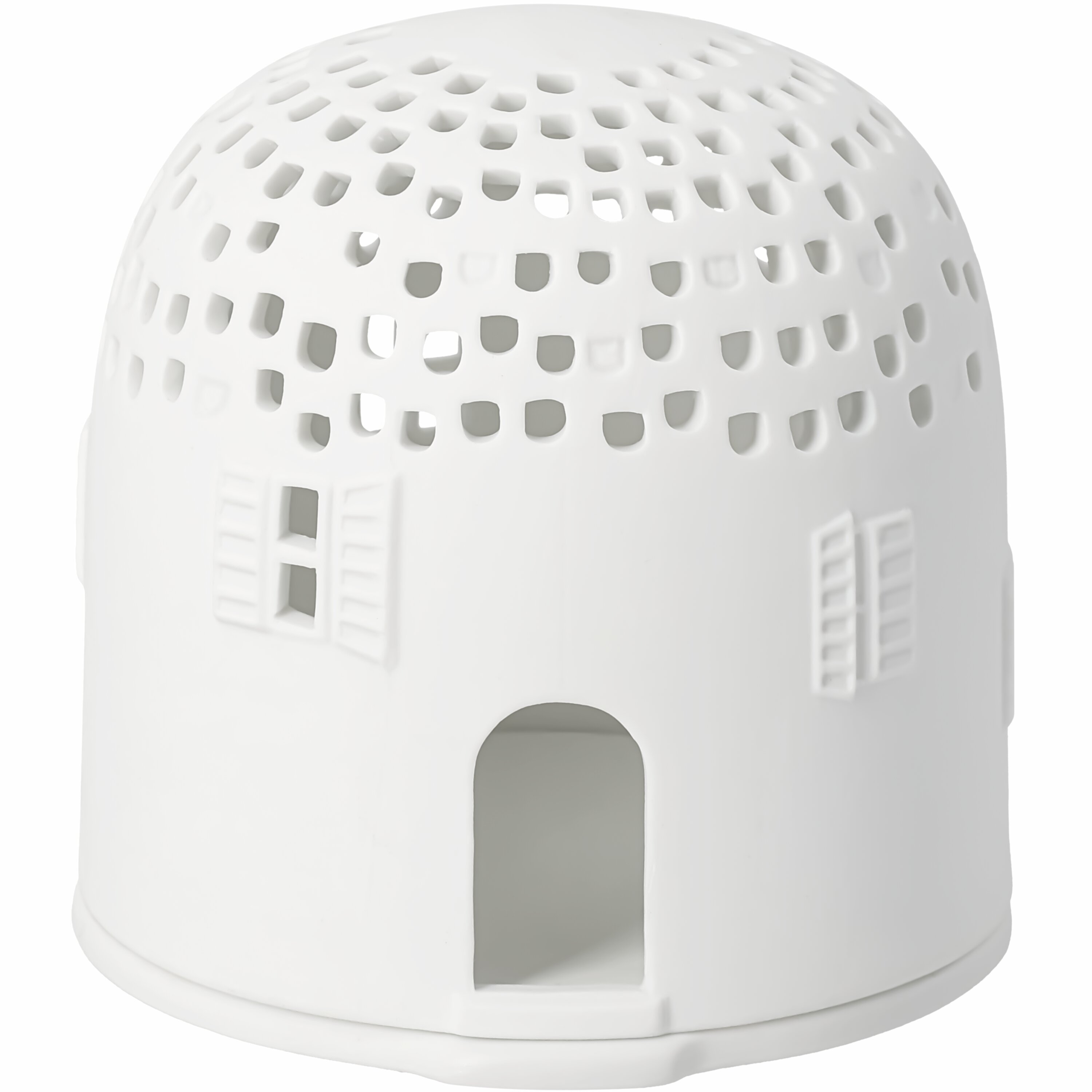 Vuurtoren, winterhuis, dakpan, wielen