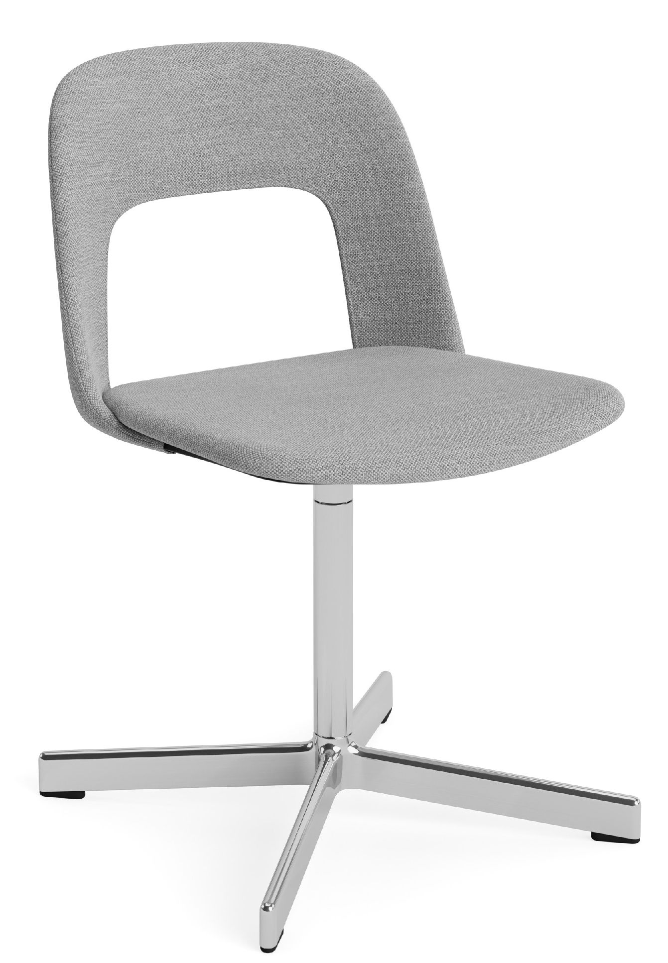 Layout Side Chair 134 stoel met vierpotig draaivoet van Hay
