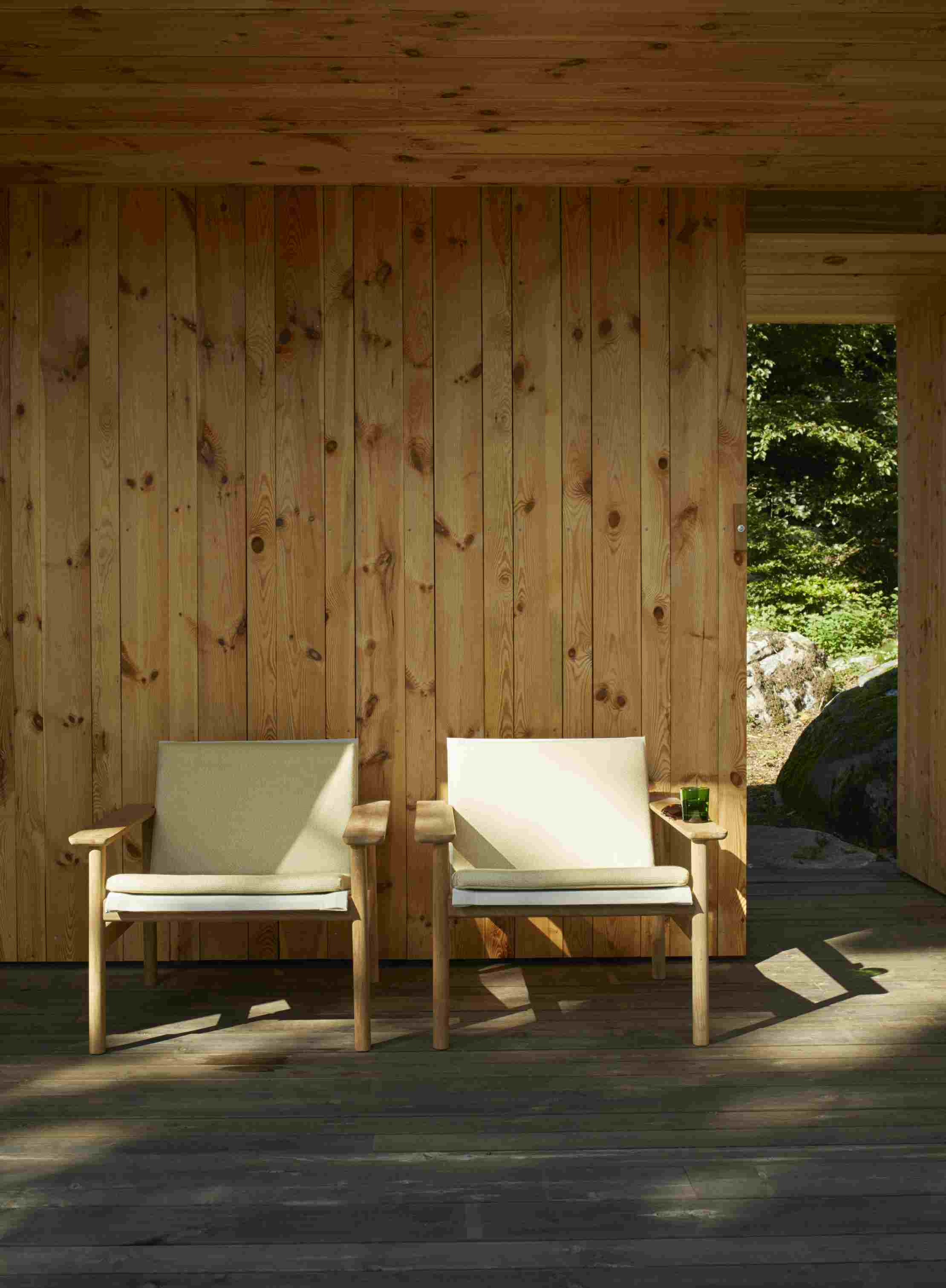 Pelagus Lounge Chair-zitkussen van Skagerak by Fritz Hansen, honinggeel