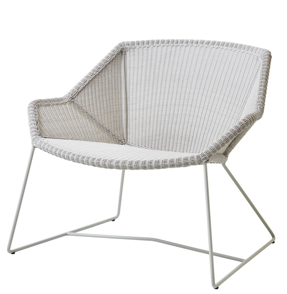 Breeze Outdoor-loungestoel wit-grau Cane-Line