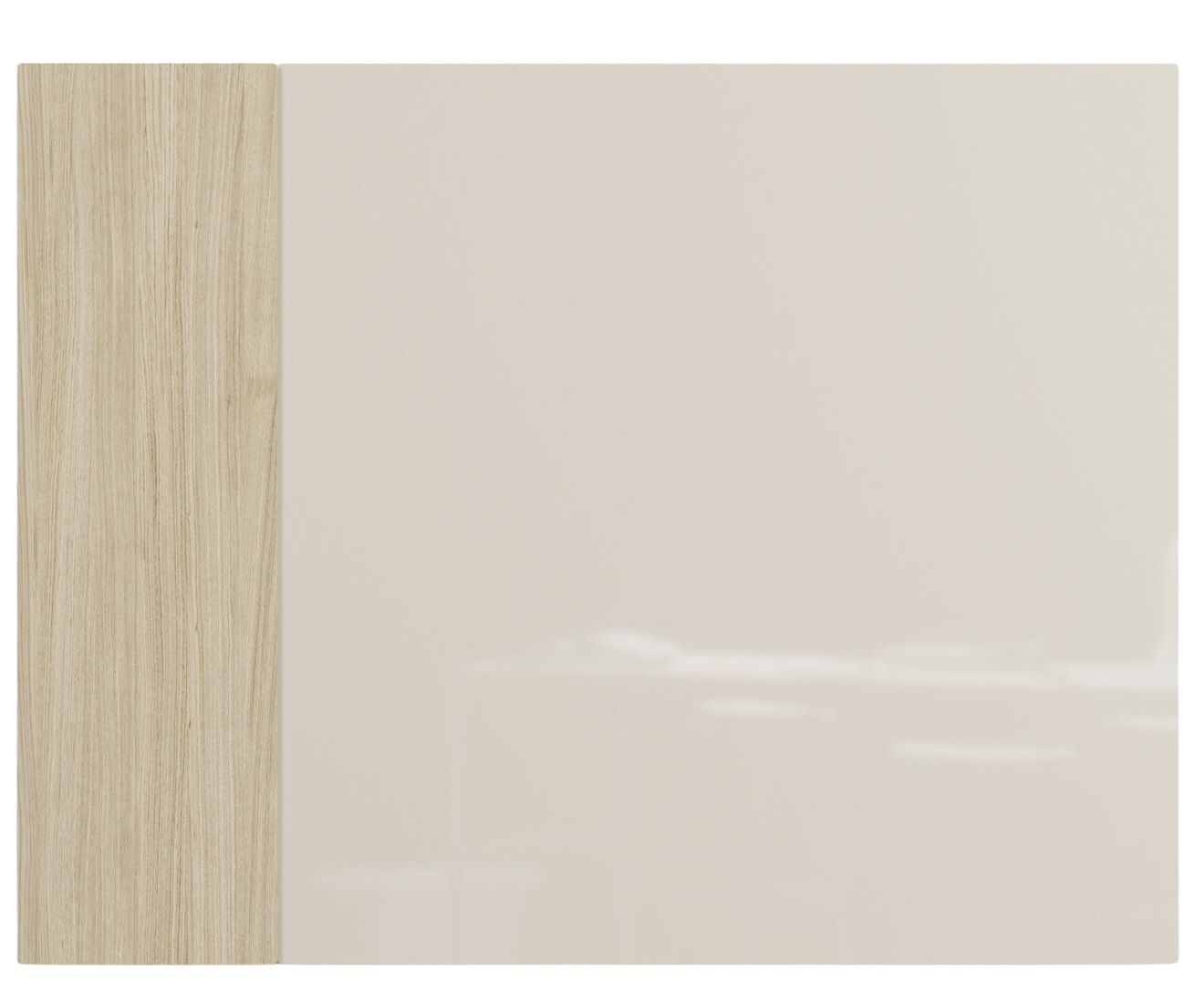 Chat Board Classic Crafted: Detailansicht der magnetischen Glastafel mit Holzrahmen. Ideal für Büro und Zuhause.