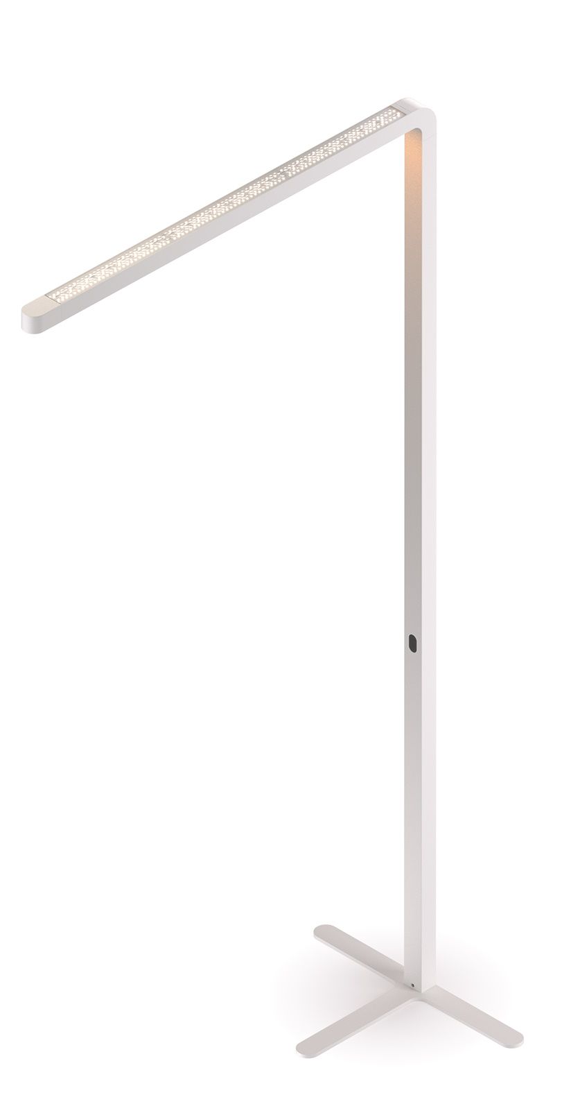 Team Agile Stehleuchte in Grau: Moderne LED-Stehlampe mit minimalistischem Design und warmweißem Licht für Büro und Wohnzimmer.