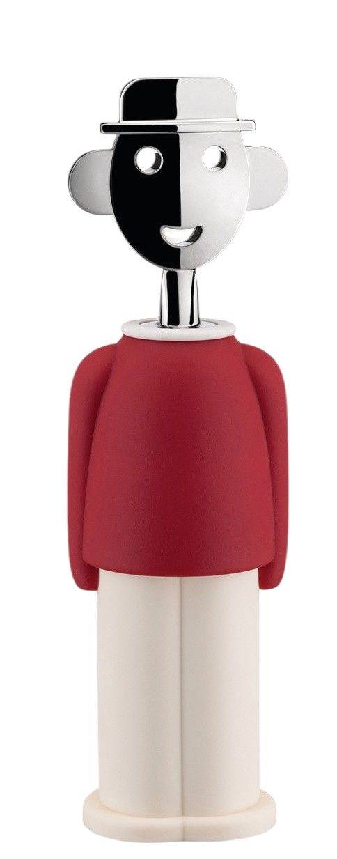 Alessandro M. kurkentrekker rood en wit Alessi