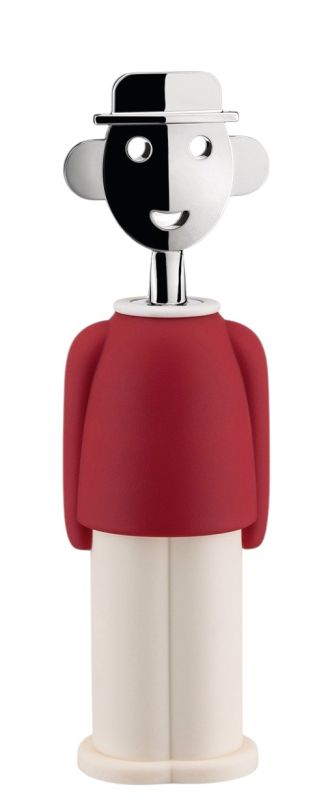 Alessandro M. kurkentrekker rood en wit Alessi