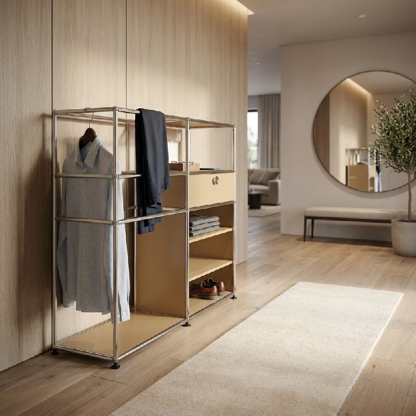 Kledingkast USM Haller puur wit