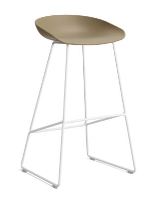 About A Stool AAS 38 / AAS38 75 cm Wit en Clay Hay UNIEK EXEMPLAAR