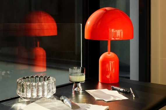 Bell draagbare LED-tafellamp / acculamp / tafellamp van Tom Dixon