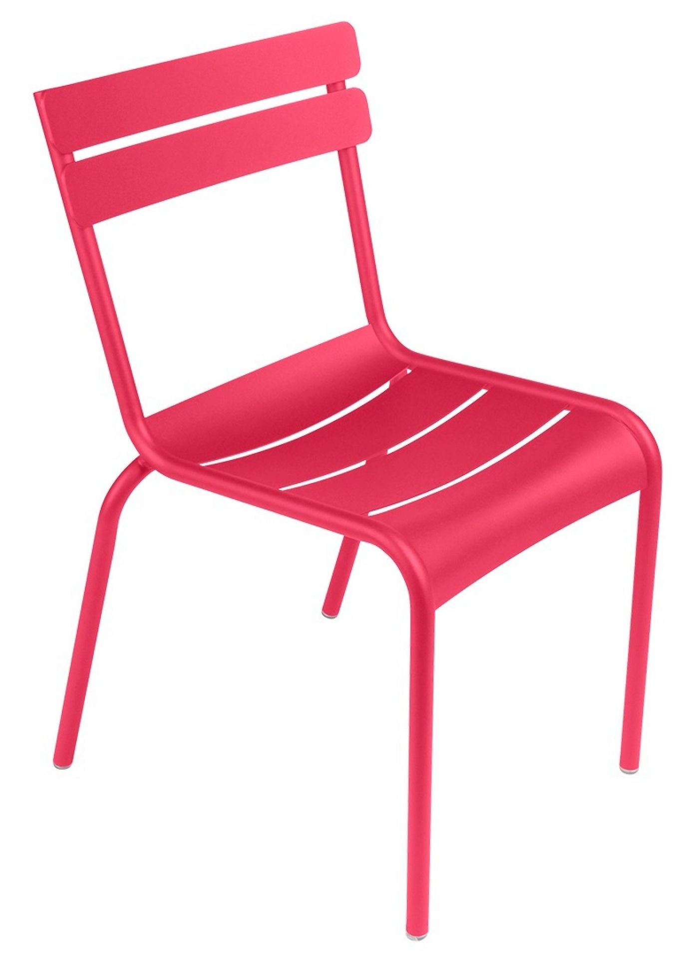 Luxembourg Stuhl von Fermob in Schwarzkirsche: Moderner Outdoor-Stuhl aus Metall für Garten und Terrasse.