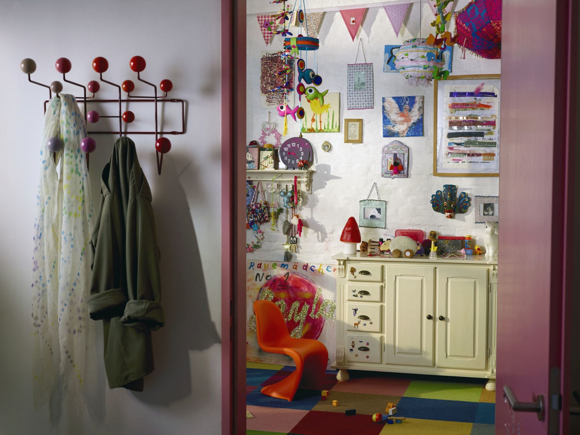 Panton Junior-stoel MEERBLAU Vitra UNIEK EXEMPLAAR