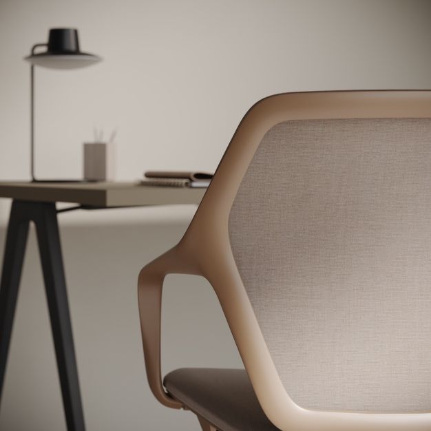 Detailaufnahme des Brunner Ray Work Bürodrehstuhls mit Armlehnen, ergonomisch und modern für komfortables Sitzen im Büro.