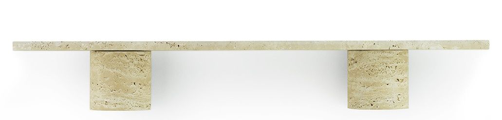 Sten Regal 80 cm von Normann Copenhagen aus Travertin, minimalistisches Design für moderne Wohnräume.