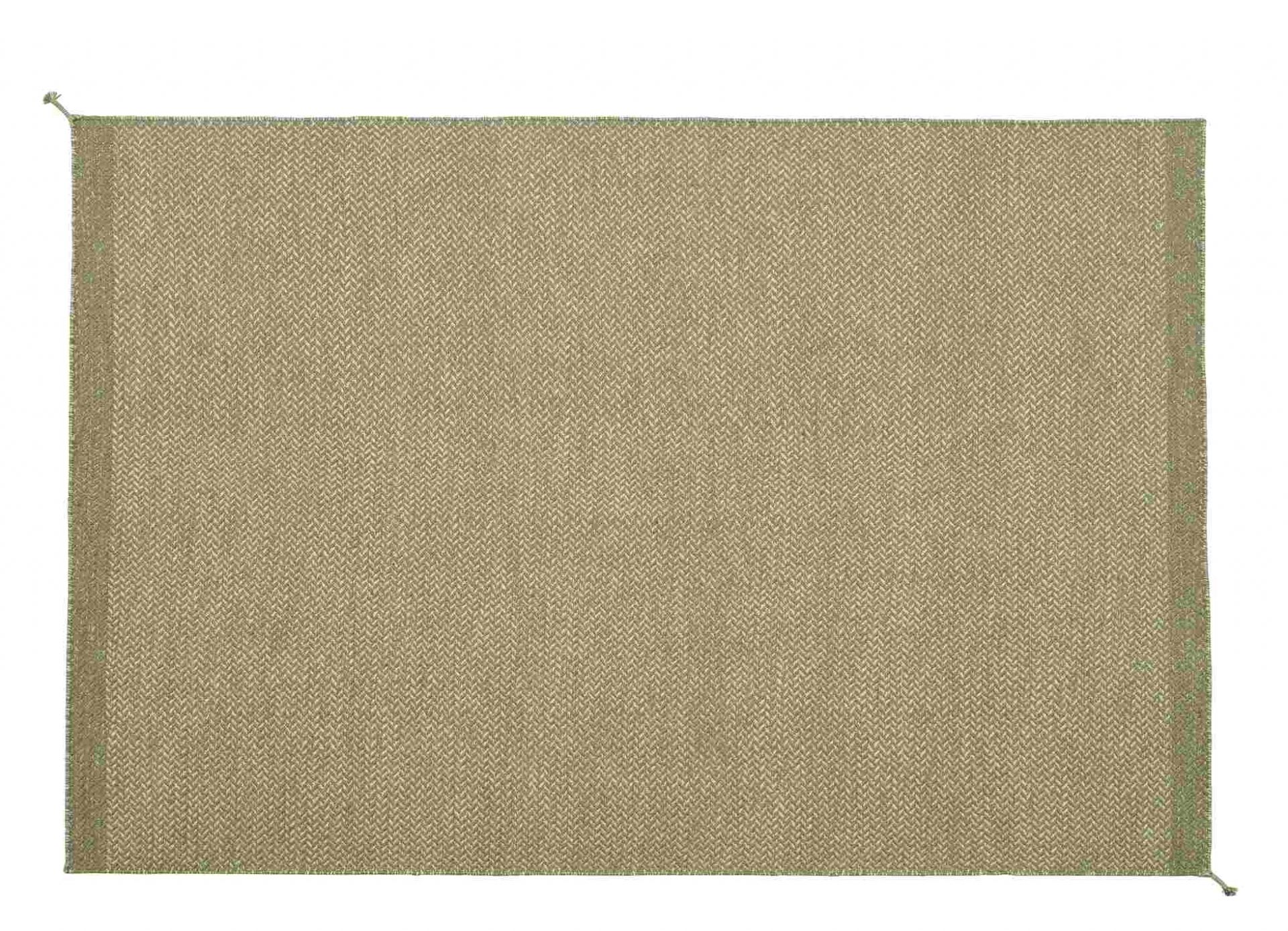 Muuto Ply Rug aus recyceltem Polyester, einfarbiger Teppich für Innen- und Außenbereich, Detailaufnahme der Textur.