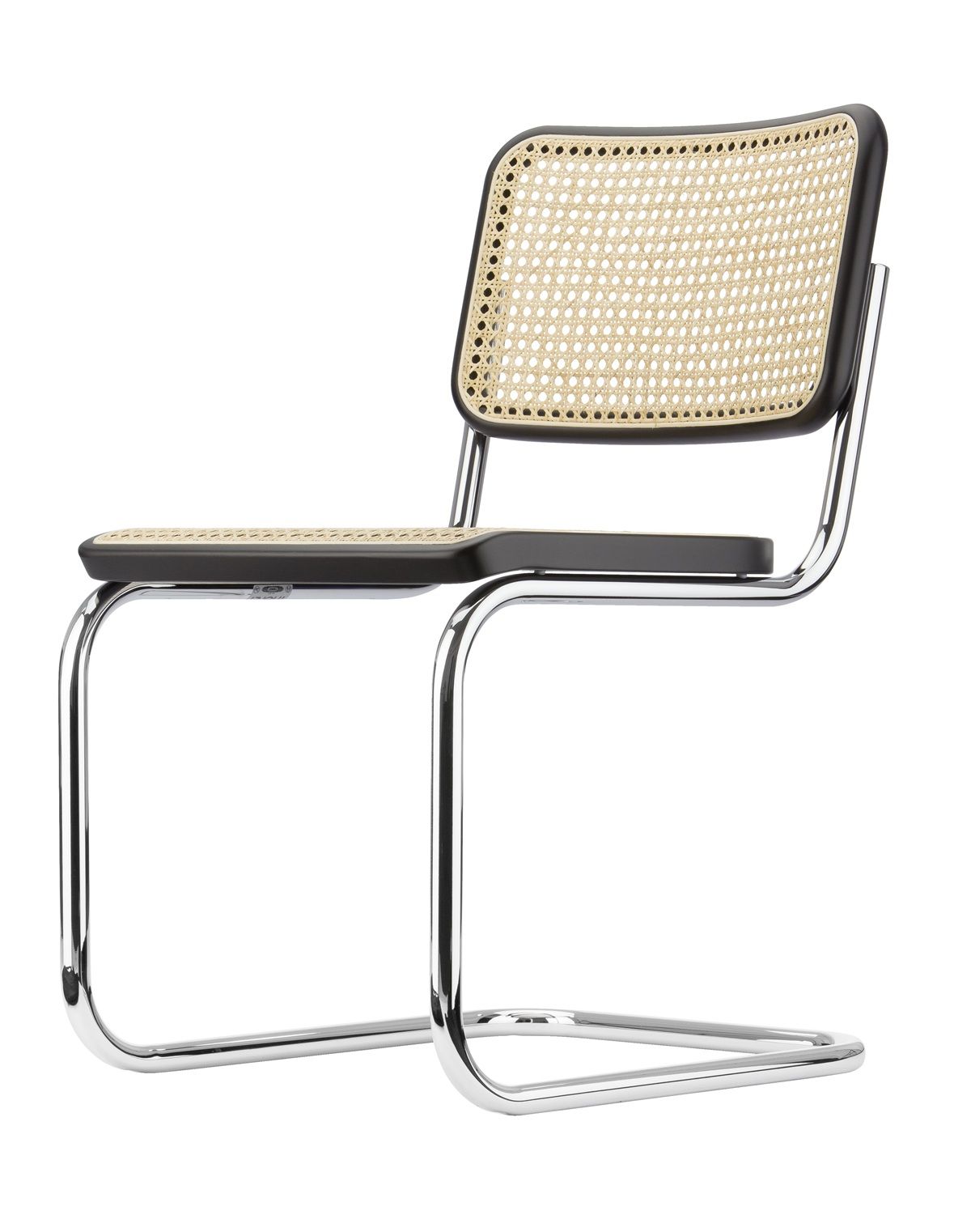 S 32 V Stalen buis Klassieker Freischwinger CHROOM / ZWART Thonet VOORKEURSCOMBINATIE