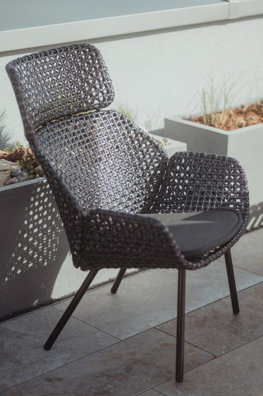 Vibe-fauteuil met hoge rugleuning van Cane-Line