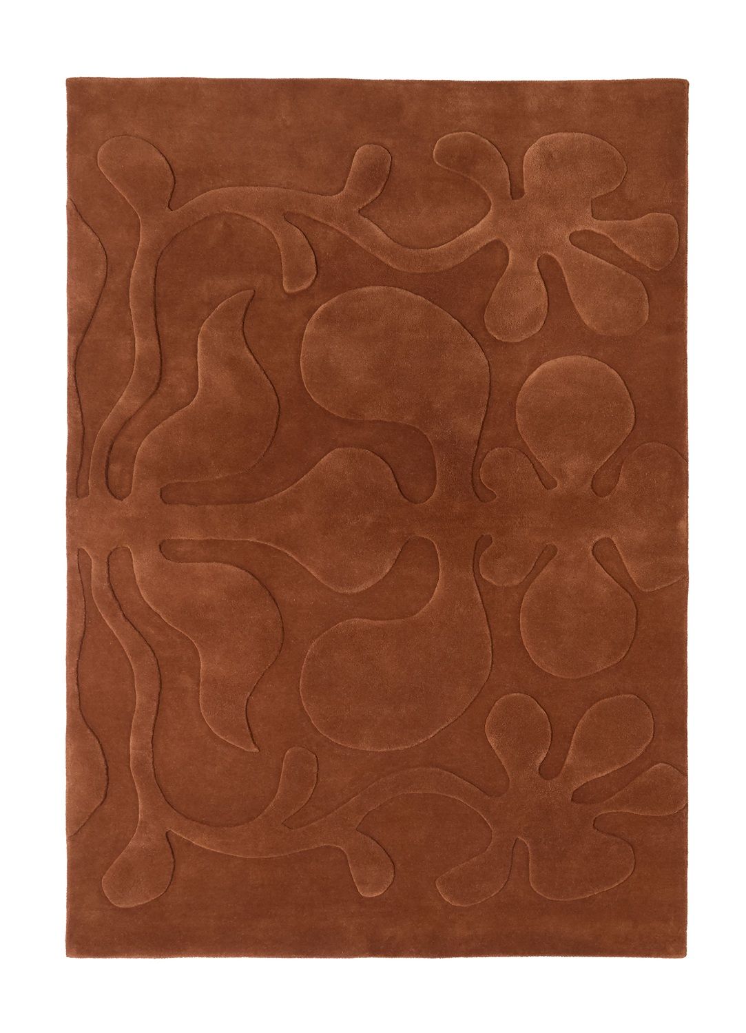 Lucia Eames Rooted-tapijt Terracota Nanimarquina