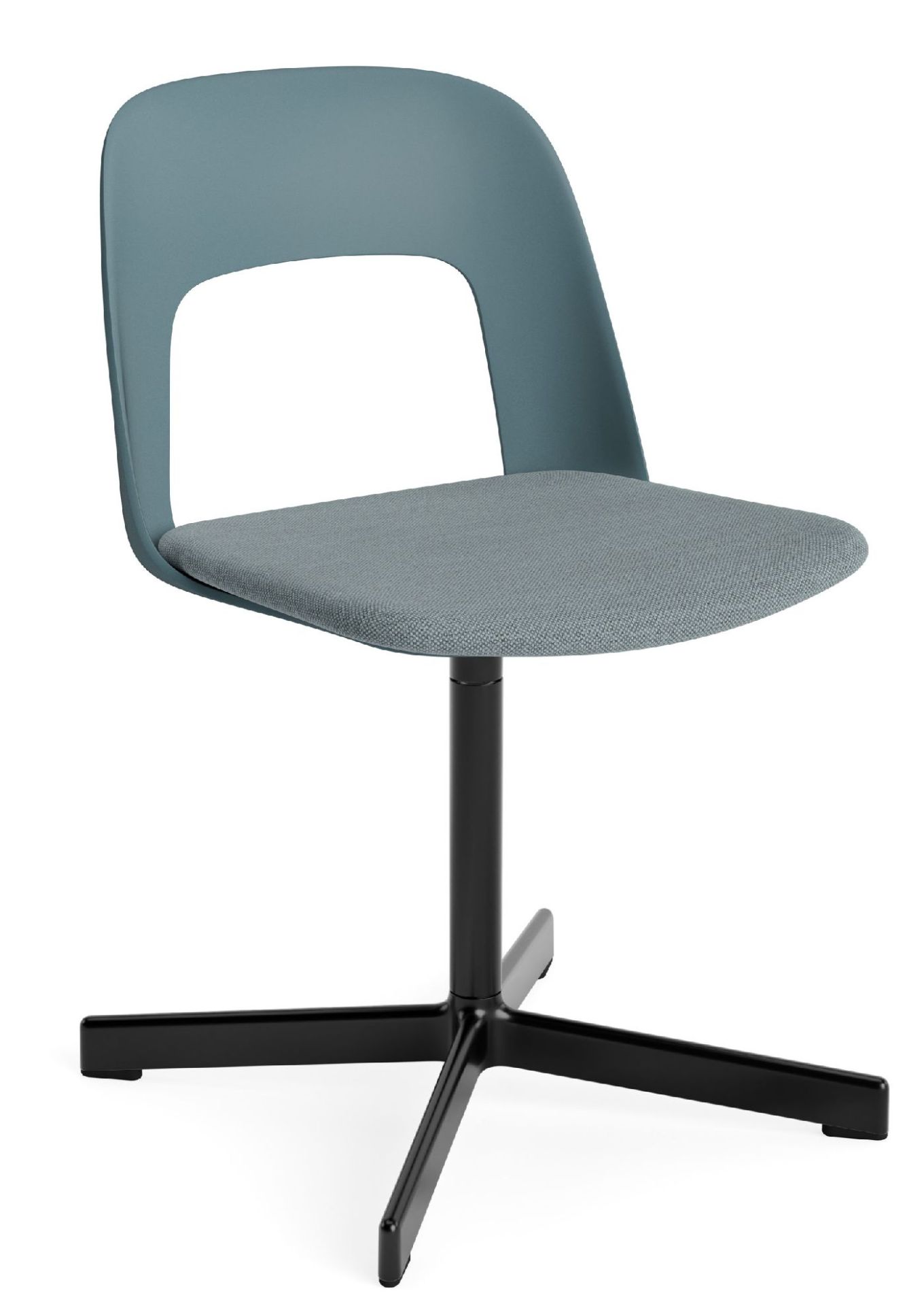 Layout Side Chair 133 stoel met vierpotig draaivoet van Hay