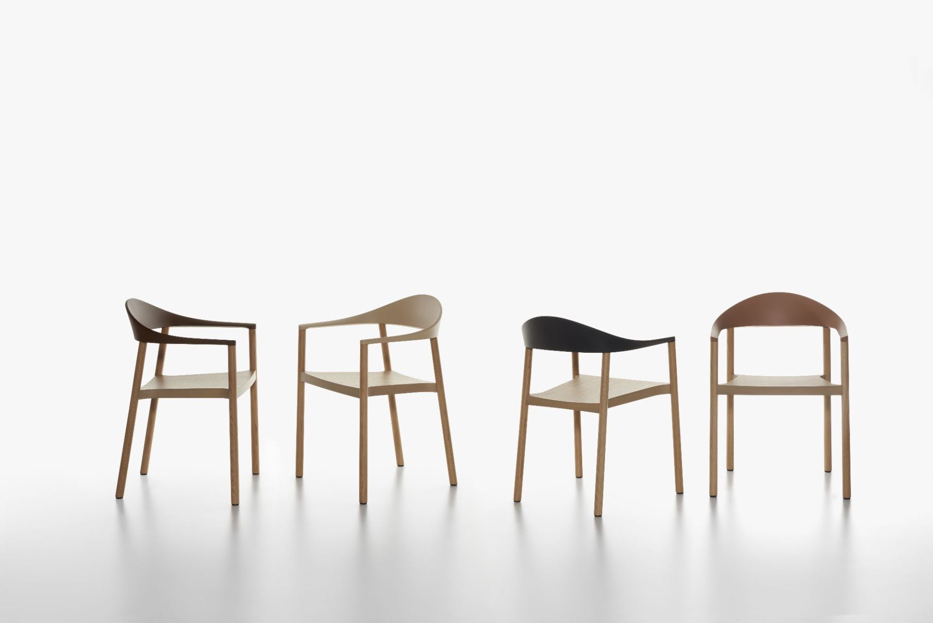 Monza fauteuil met armleuningen Plank
