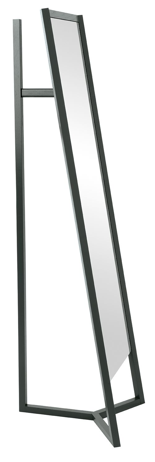 Club Standspiegel von Schönbuch mit integrierter Garderobe, moderner Ankleidespiegel für Flur und Schlafzimmer.