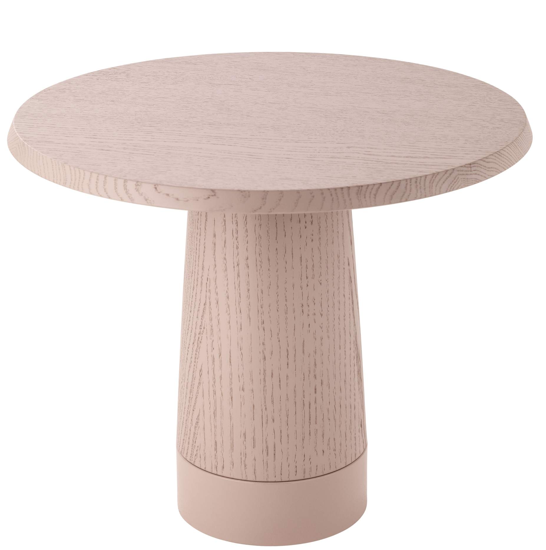 Amanita Beistelltisch von Schönbuch, Durchmesser 56 cm, aus hellem Holz, modernes Design.