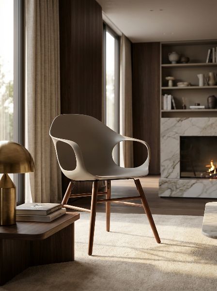 Elephantino fauteuil met houten frame van KRISTALIA