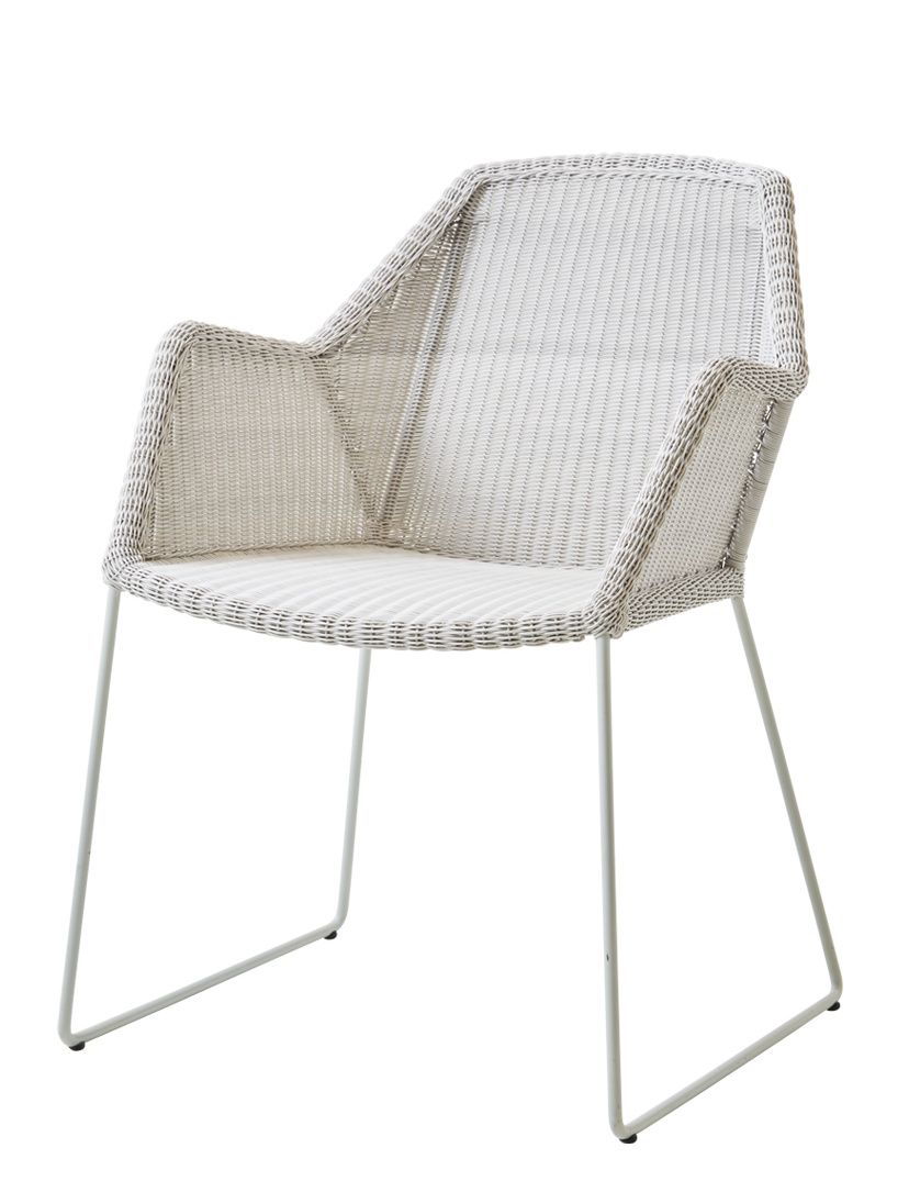 Breeze Outdoor-stoel met sledeonderstel van Cane-Line