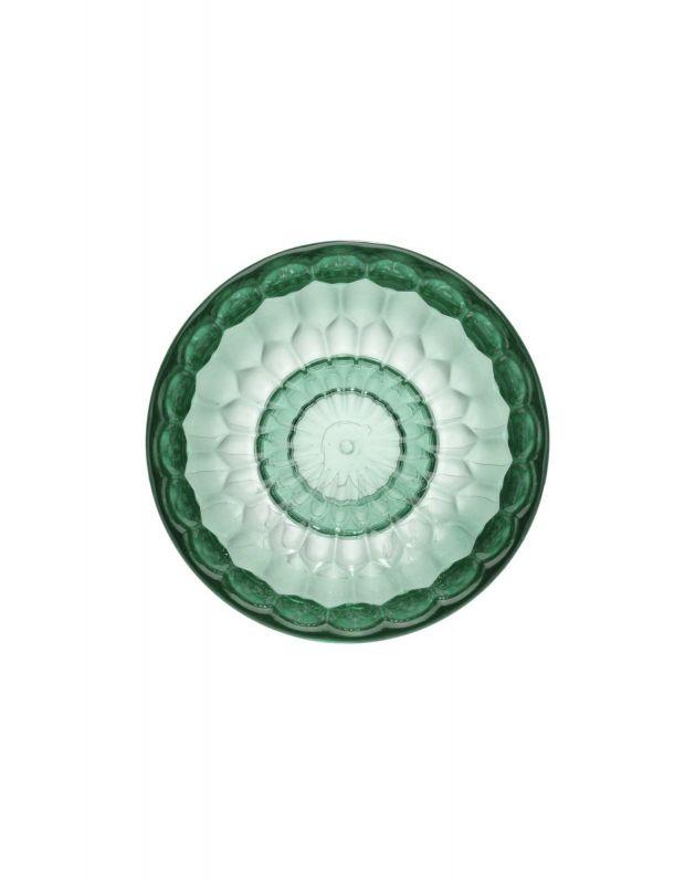 Draufsicht: Grüner Jellies Coat Hangers Garderobenhaken von Kartell, kleiner Wandhaken mit Muster.