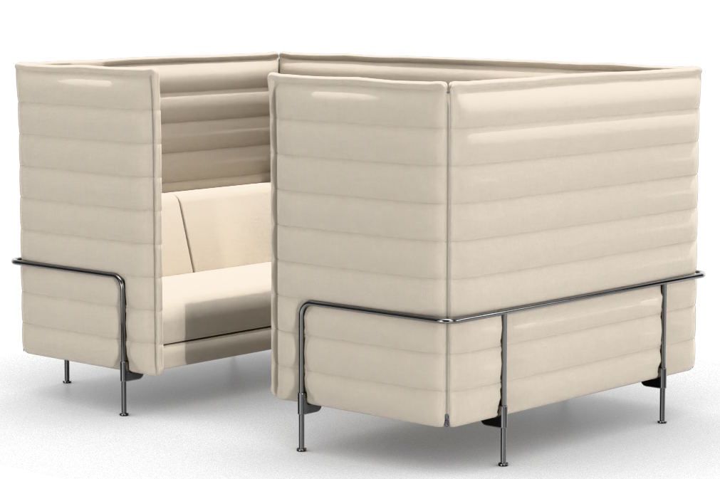 Alcove Cabin 2-zitsbank met hoge rugleuning Vitra