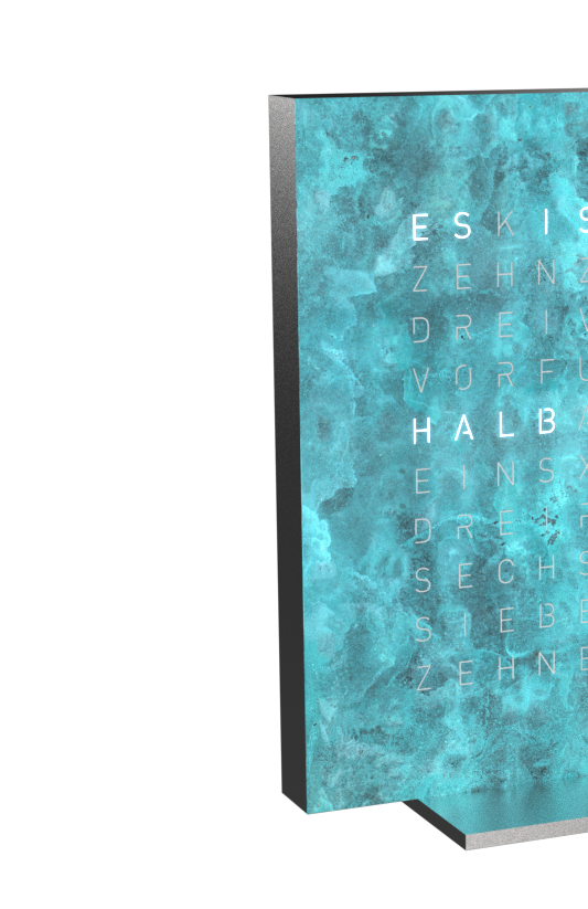 Behuizing voor Earth 13.5 Tafelklok QLOCKTWO