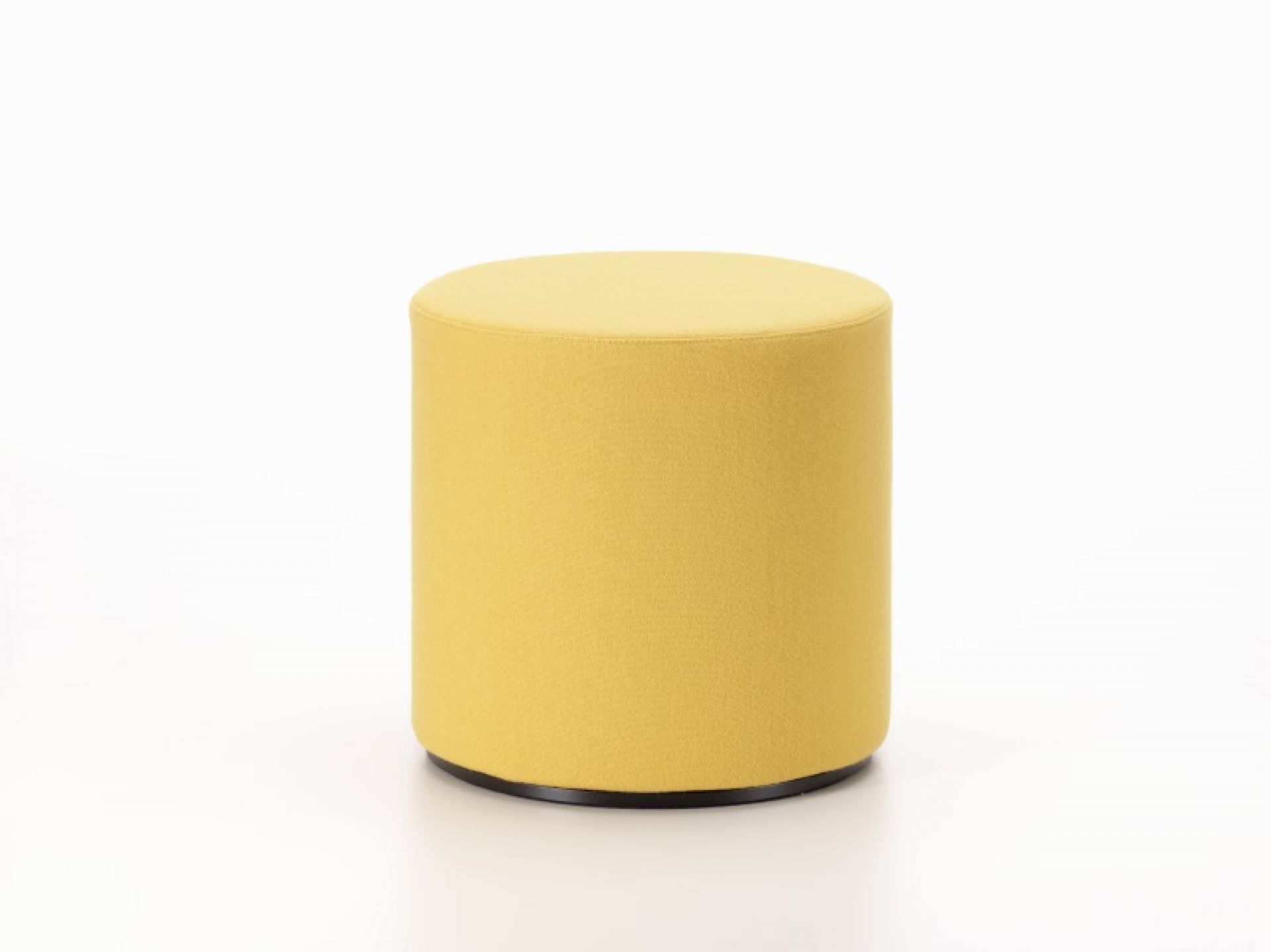 Gelber Visiona Stool Hocker von Vitra, moderner Sitzhocker mit Stoffbezug für Wohnzimmer und Büro.