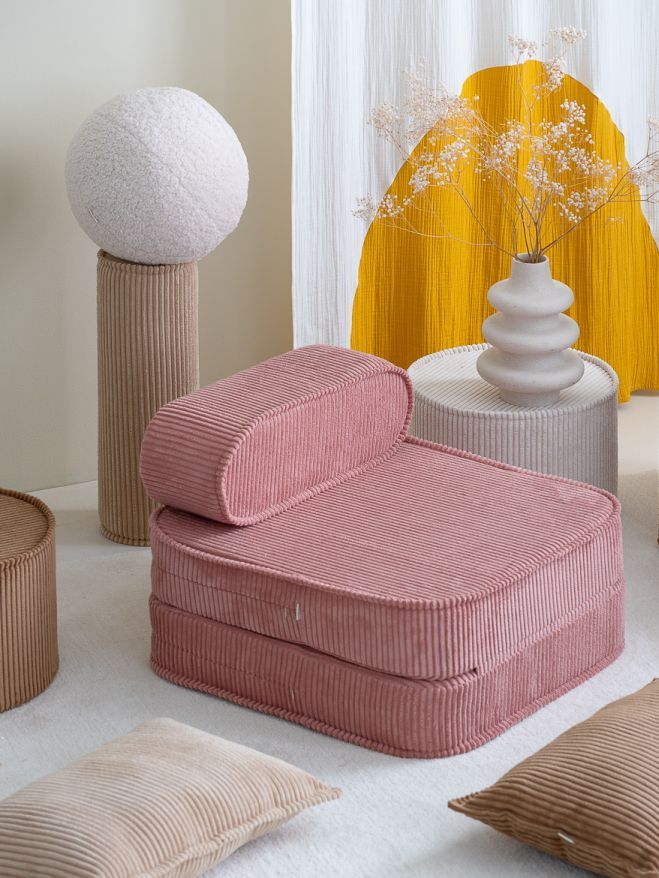 Wigiwama Pink Mousse kinderklapstoel