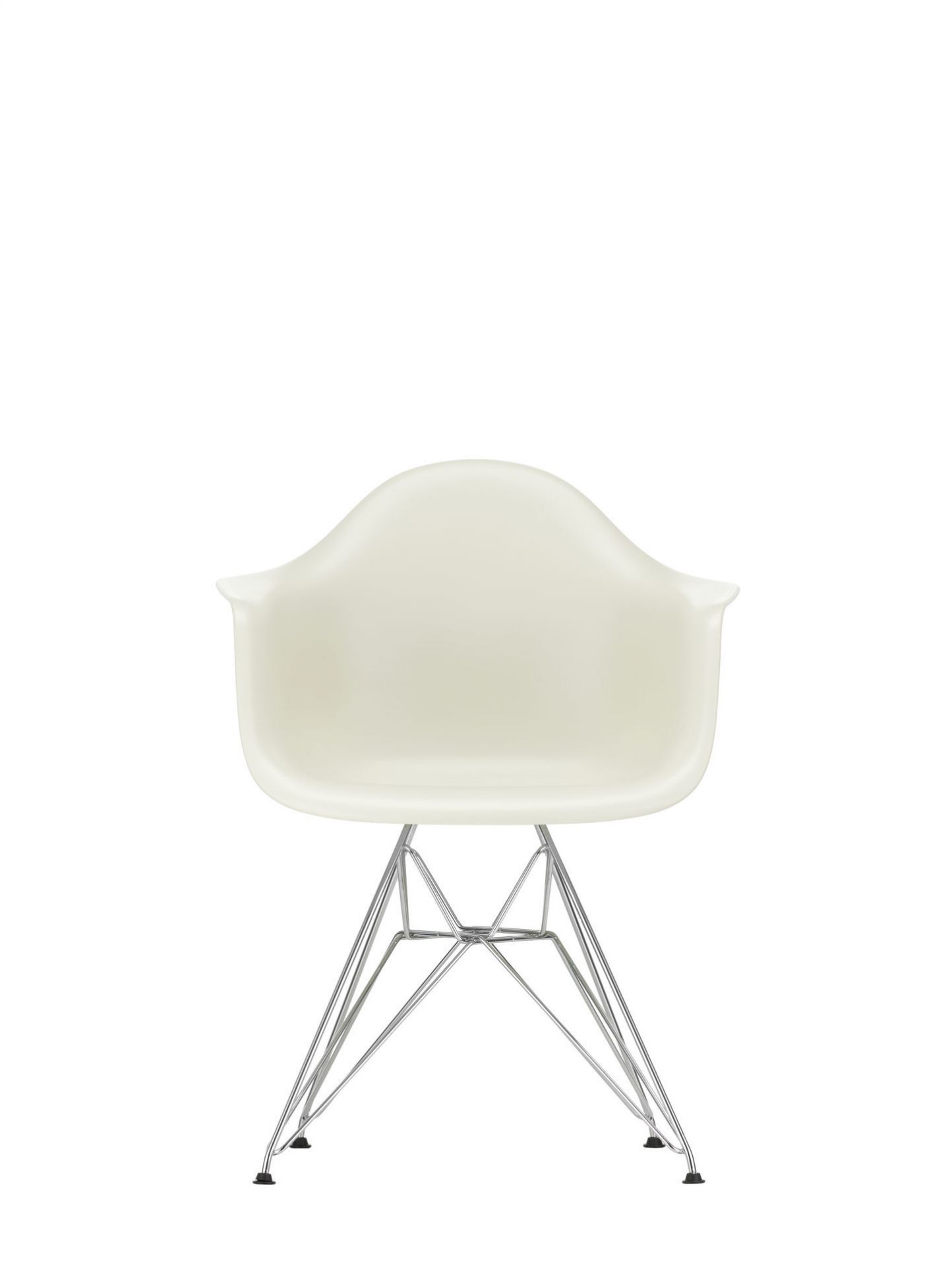 Eames Plastic Arm Chair DAR Stuhl Vitra in Forest: Ansicht des Designklassikers.