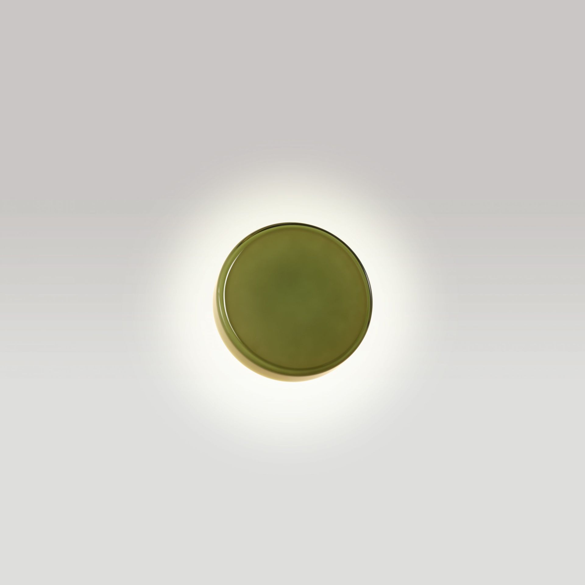 Grüne Caramel Wandleuchte von Marset, modernes Design für Wohnzimmer und Schlafzimmer.